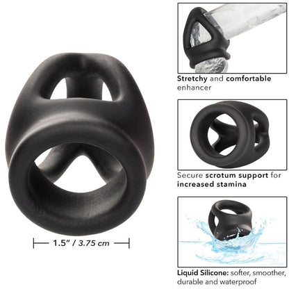 Calexotics Alpha Dual Cage Ring Black | Niks.fi verkkokauppa