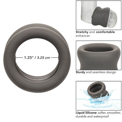 Calexotics Alpha Scrotum Stretching Ring Black | Niks.fi verkkokauppa