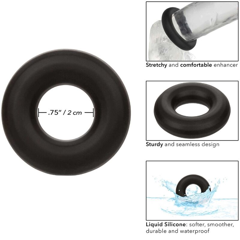 Calexotics Alpha Prolong Medium Ring Black | Niks.fi verkkokauppa