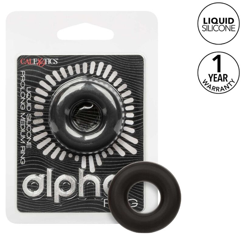 Calexotics Alpha Prolong Medium Ring Black | Niks.fi verkkokauppa