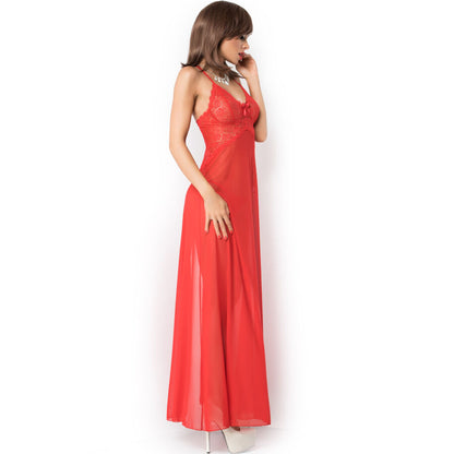 Chilirose Cr 3883 Babydoll Long Red L/Xl | Niks.fi verkkokauppa
