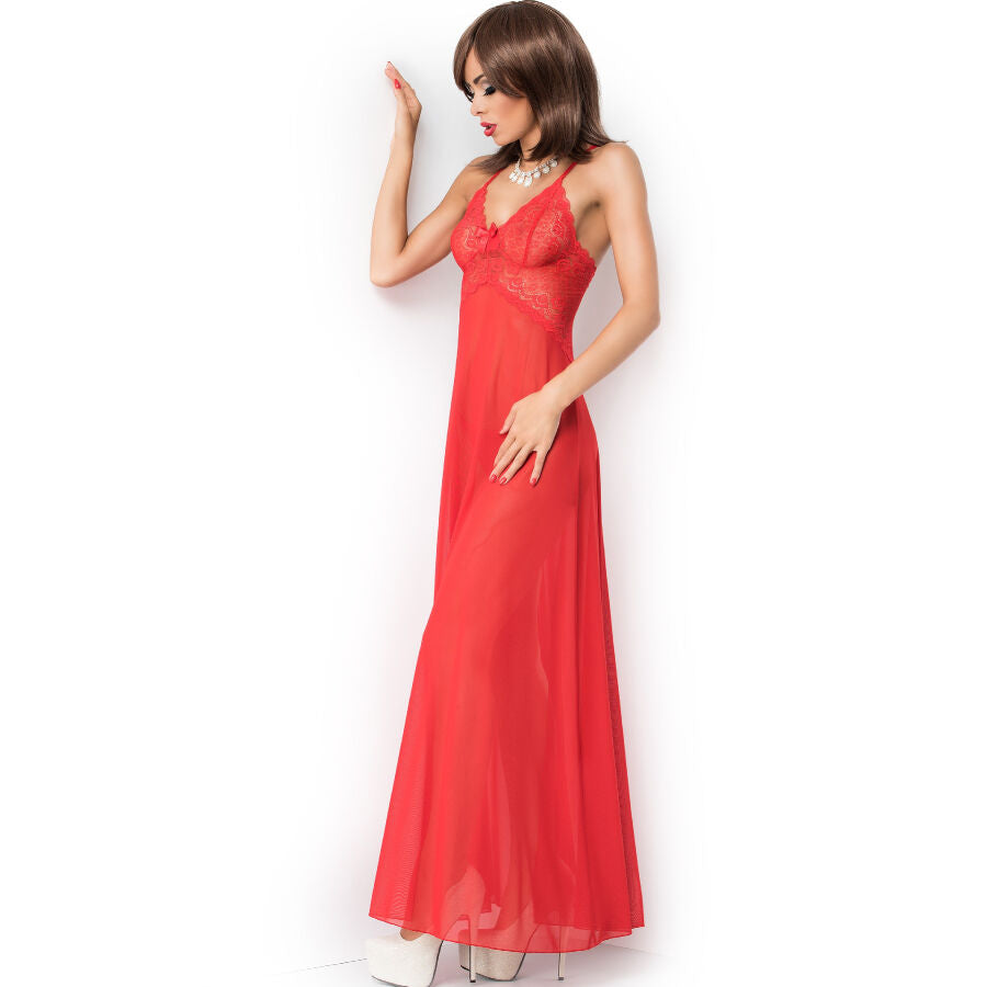 Chilirose Cr 3883 Babydoll Long Red L/Xl | Niks.fi verkkokauppa