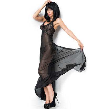 Chilirose Cr 3883 Babydoll Long Black S/M | Niks.fi verkkokauppa