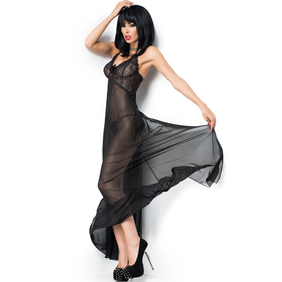 Chilirose Cr 3883 Babydoll Long Black L/Xl | Niks.fi verkkokauppa