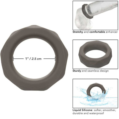 Calexotics Alpha Prolong Prismatic Ring Grey | Niks.fi verkkokauppa