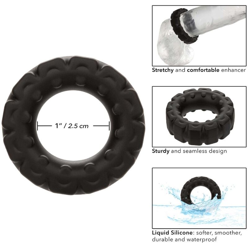 Calexotics Alpha Prolong Tread Ring Black | Niks.fi verkkokauppa