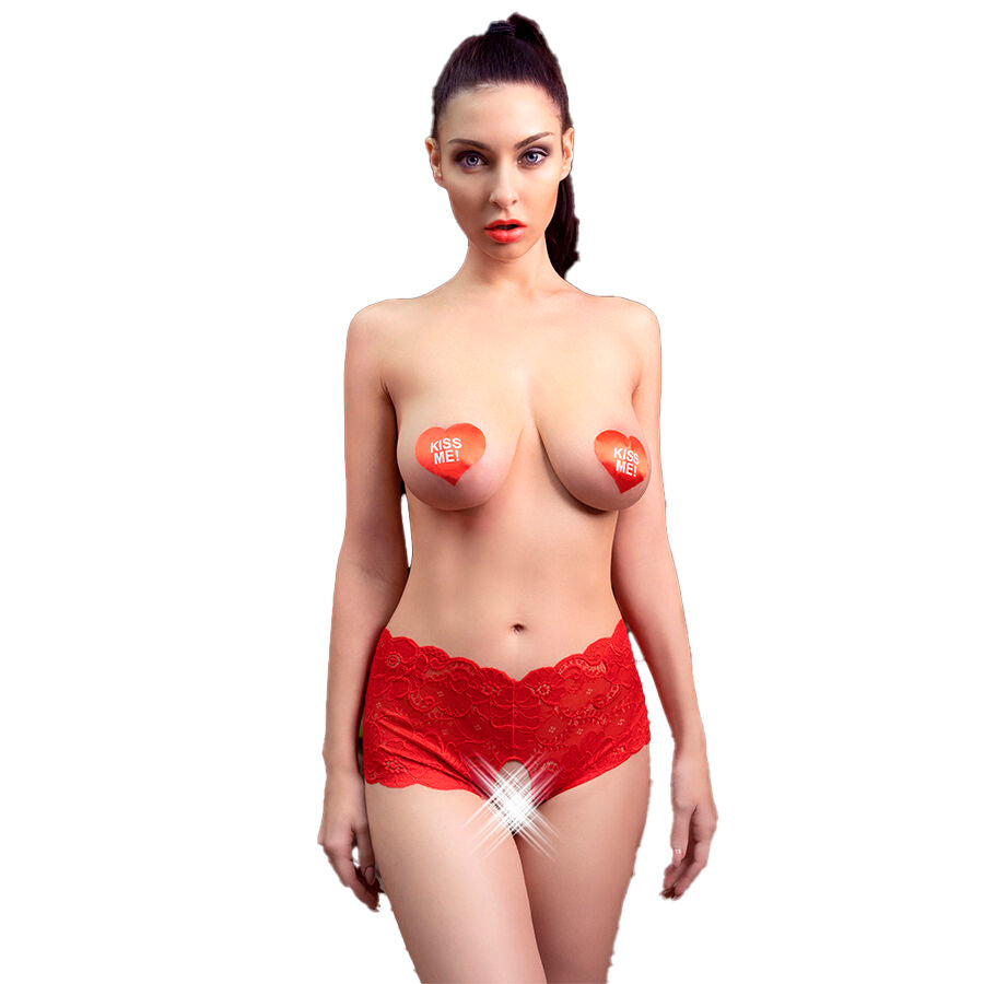 Chilirose Cr 4641 Panties Crotchless Red L/Xl | Niks.fi verkkokauppa