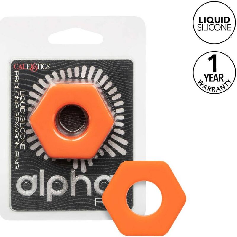 Calexotics Alpha Prolong Sexagon Ring Orange | Niks.fi verkkokauppa