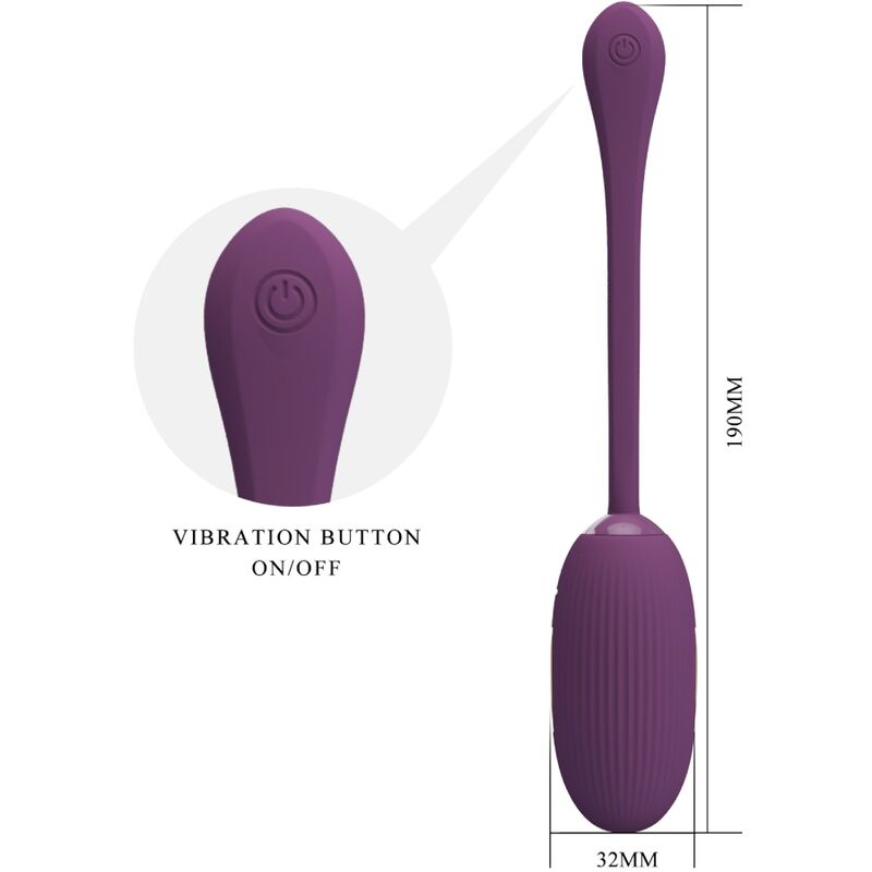 Pretty Love Doreen Purple Rechargeable Vibrating Egg | Niks.fi verkkokauppa