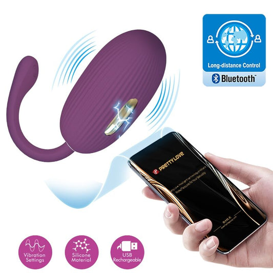 Pretty Love Doreen Purple Rechargeable Vibrating Egg | Niks.fi verkkokauppa