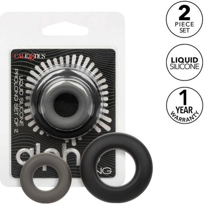 Calexotics Alpha Prolong Set Of 2 Ring Grey | Niks.fi verkkokauppa