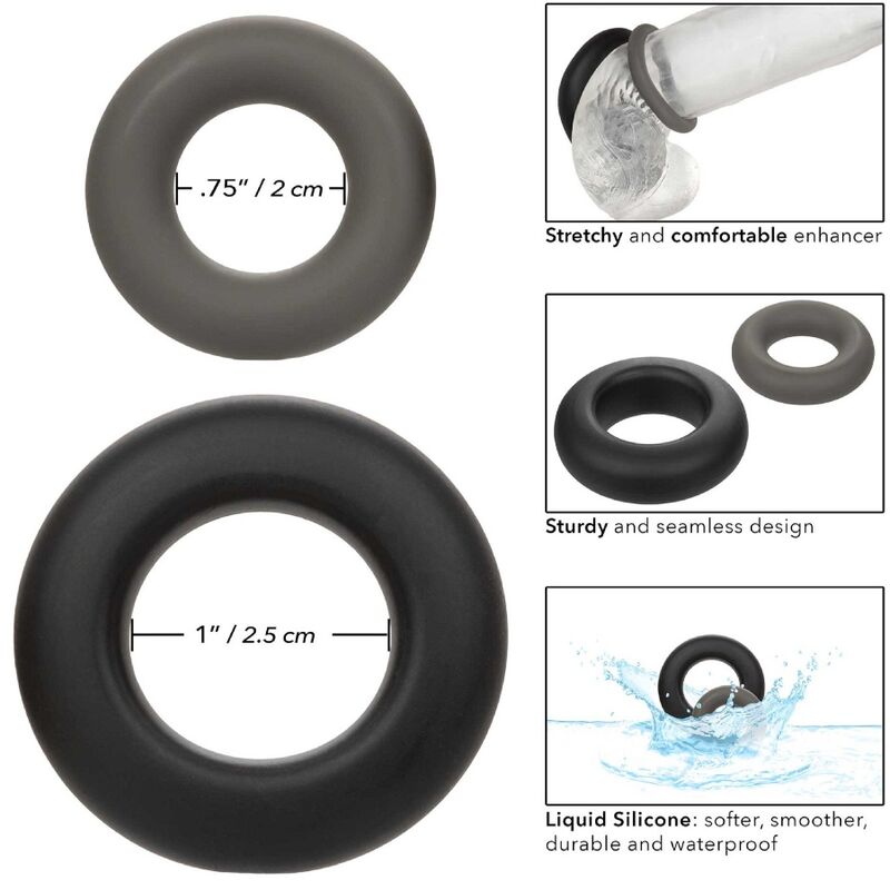Calexotics Alpha Prolong Set Of 2 Ring Grey | Niks.fi verkkokauppa