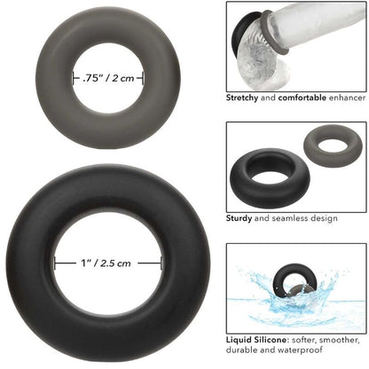 Calexotics Alpha Prolong Set Of 2 Ring Grey | Niks.fi verkkokauppa