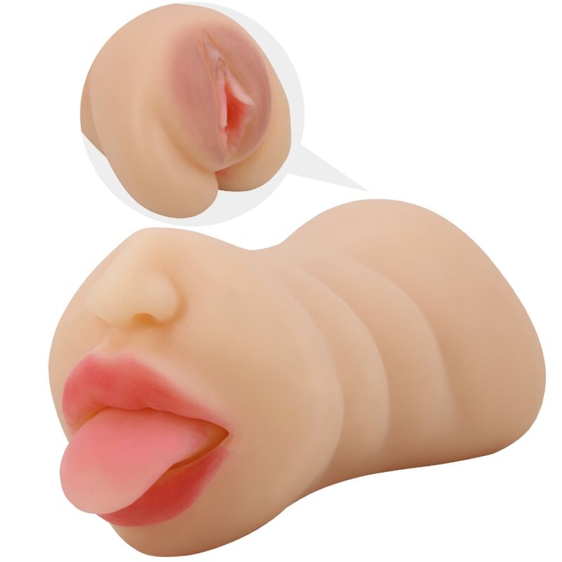 Crazy Bull Sarah Vagina-Shaped Mastubador Dual Entry | Niks.fi verkkokauppa