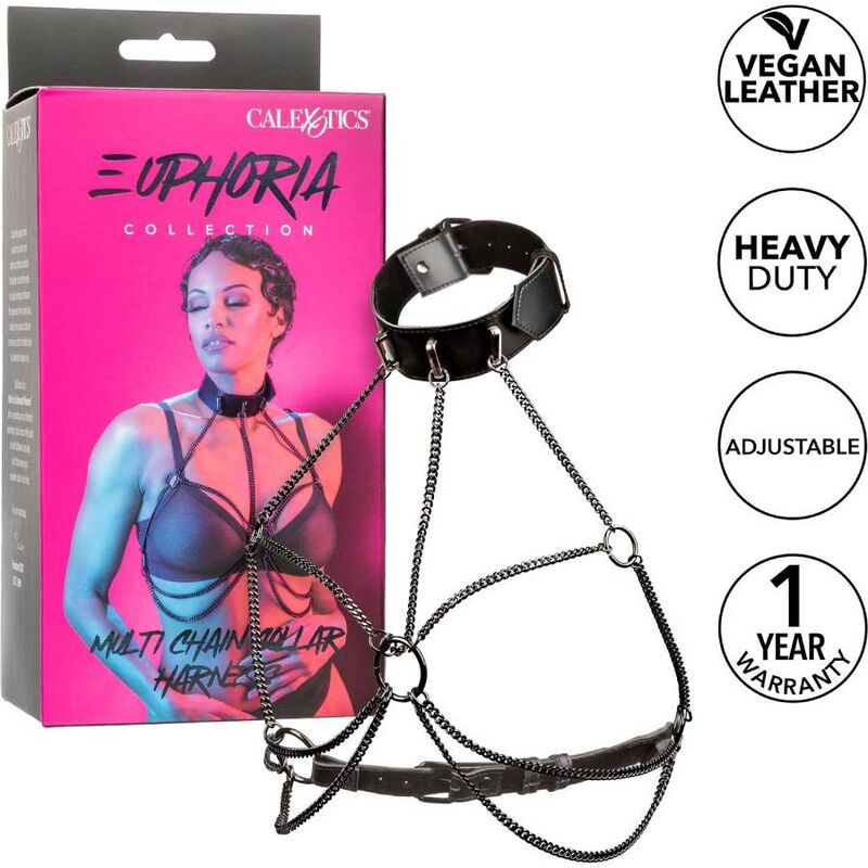 Calexotics Euphoria Multi Chain Collar Harness | Niks.fi verkkokauppa