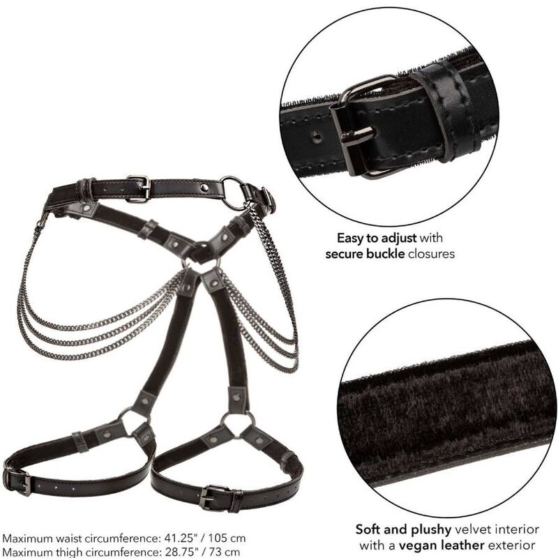 Calexotics Euphoria Multi Chain Thigh Harness | Niks.fi verkkokauppa