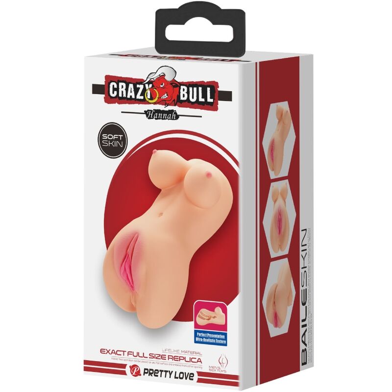 Crazy Bull Realistic Vagina And Anus Hannah Vibrator | Niks.fi verkkokauppa