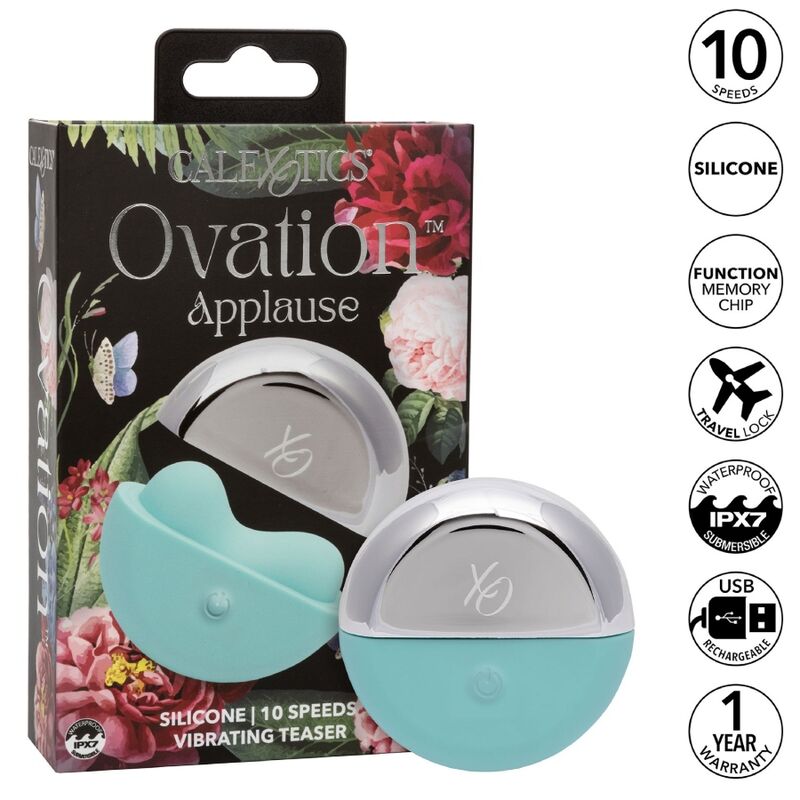 Calexotics Ovation Applause Stimulator Aqua Green | Niks.fi verkkokauppa