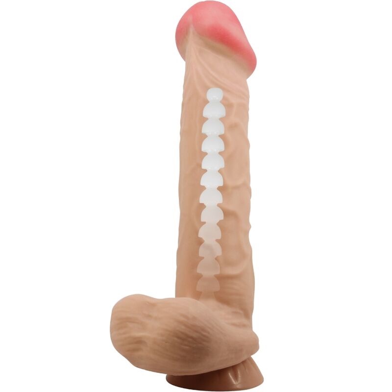 Pretty Love Sliding Skin Series Realistic Dildo With Sliding Skin Suction Cup Flesh 26 Cm | Niks.fi verkkokauppa