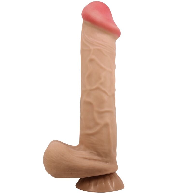 Pretty Love Sliding Skin Series Realistic Dildo With Sliding Skin Suction Cup Flesh 26 Cm | Niks.fi verkkokauppa