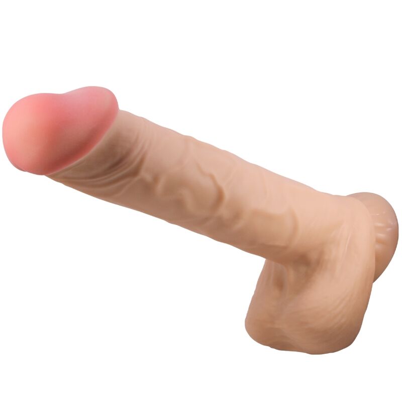 Pretty Love Sliding Skin Series Realistic Dildo With Sliding Skin Suction Cup Flesh 26 Cm | Niks.fi verkkokauppa