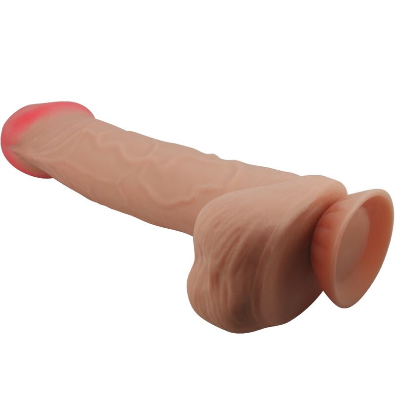 Pretty Love Sliding Skin Series Realistic Dildo With Sliding Skin Suction Cup Flesh 26 Cm | Niks.fi verkkokauppa