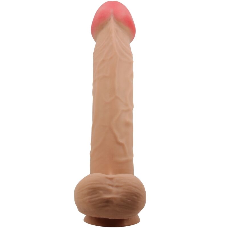 Pretty Love Sliding Skin Series Realistic Dildo With Sliding Skin Suction Cup Flesh 26 Cm | Niks.fi verkkokauppa