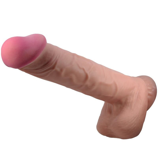 Pretty Love Sliding Skin Series Realistic Dildo With Sliding Skin Suction Cup Brown 26 Cm | Niks.fi verkkokauppa