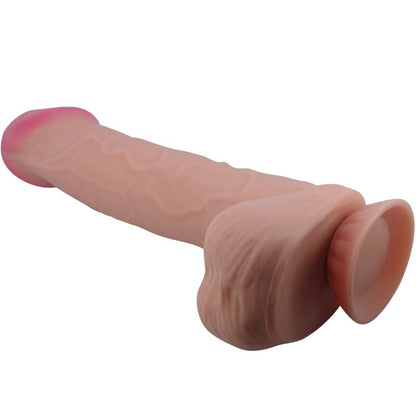 Pretty Love Sliding Skin Series Realistic Dildo With Sliding Skin Suction Cup Brown 26 Cm | Niks.fi verkkokauppa