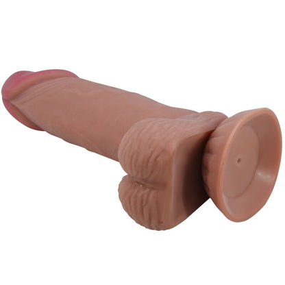 Pretty Love Sliding Skin Series Realistic Dildo With Sliding Brown Skin Suction Cup 19.4 Cm | Niks.fi verkkokauppa