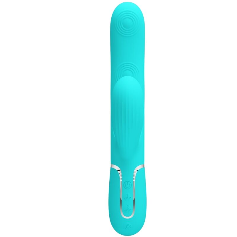 Pretty Loveperlita Multifunction 3 In 1 G-Spot Vibrator Aqua Green | Niks.fi verkkokauppa