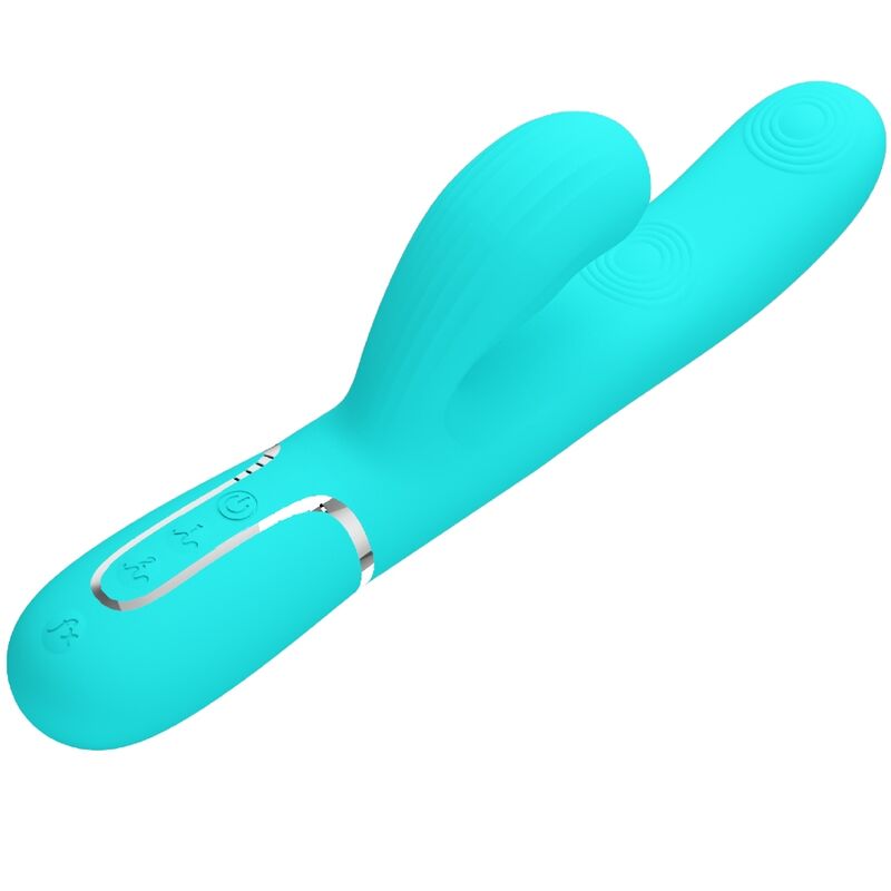 Pretty Loveperlita Multifunction 3 In 1 G-Spot Vibrator Aqua Green | Niks.fi verkkokauppa