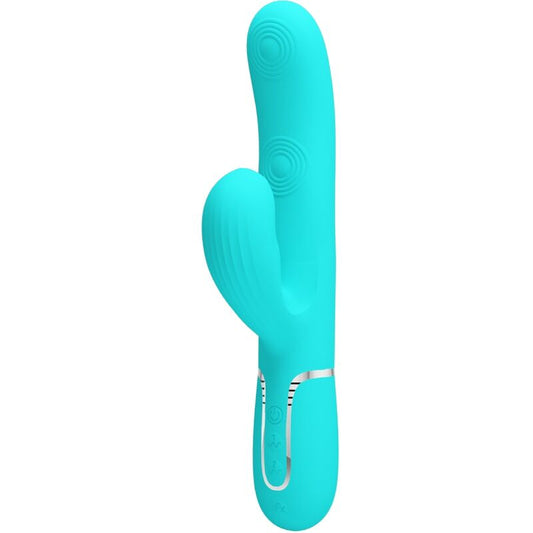 Pretty Loveperlita Multifunction 3 In 1 G-Spot Vibrator Aqua Green | Niks.fi verkkokauppa