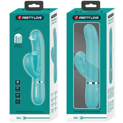 Pretty Loveperlita Multifunction 3 In 1 G-Spot Vibrator Aqua Green | Niks.fi verkkokauppa