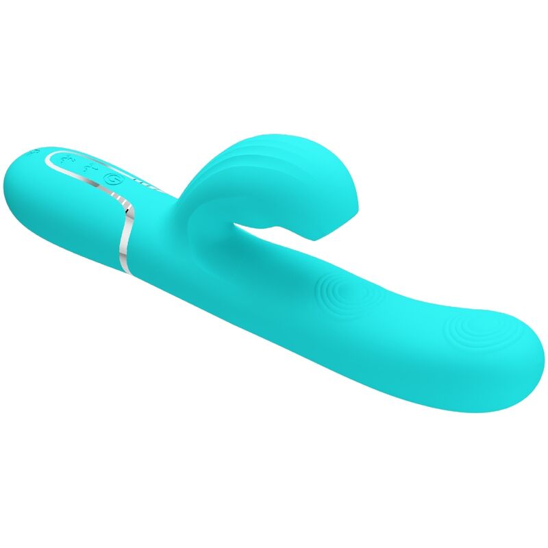 Pretty Loveperlita Multifunction 3 In 1 G-Spot Vibrator Aqua Green | Niks.fi verkkokauppa