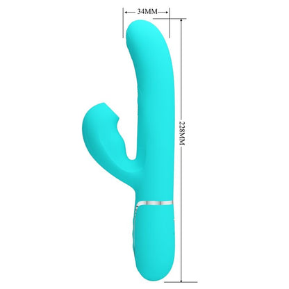 Pretty Loveperlita Multifunction 3 In 1 G-Spot Vibrator Aqua Green | Niks.fi verkkokauppa