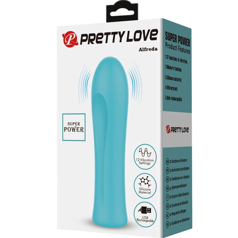 Pretty Love Alfreda Super Power Vibrator Aqua Green | Niks.fi verkkokauppa