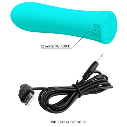 Pretty Love Alfreda Super Power Vibrator Aqua Green | Niks.fi verkkokauppa
