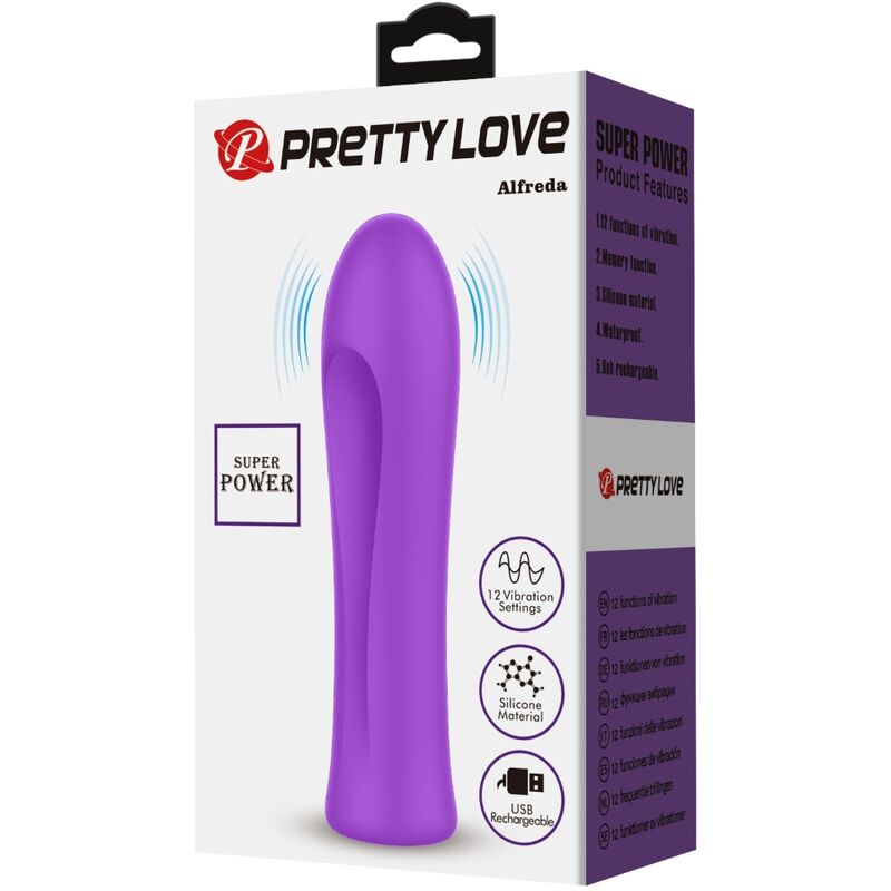 Pretty Love Alfreda Super Power Vibrator Aqua Purple | Niks.fi verkkokauppa
