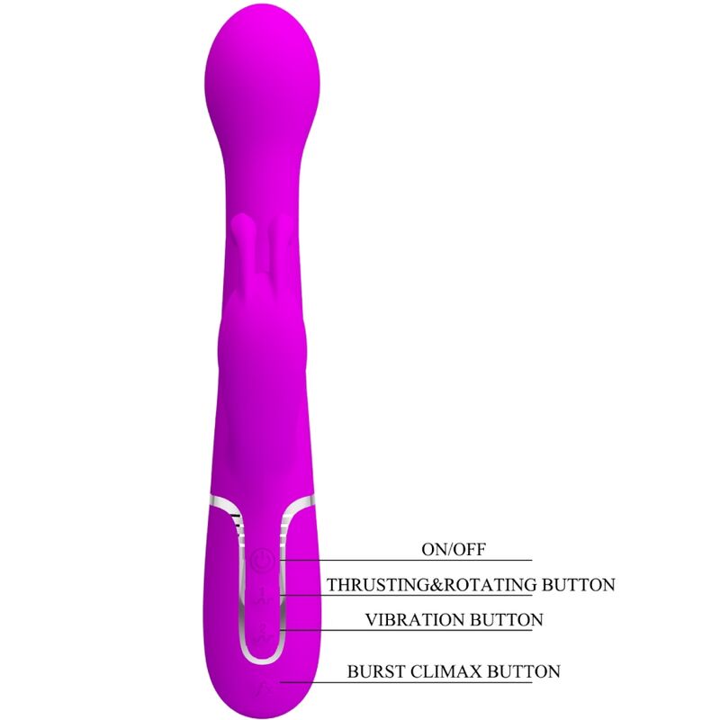 Dejon Rabbit Vibraattori 3 In 1 Monitoiminen Violetti | Niks.fi verkkokauppa