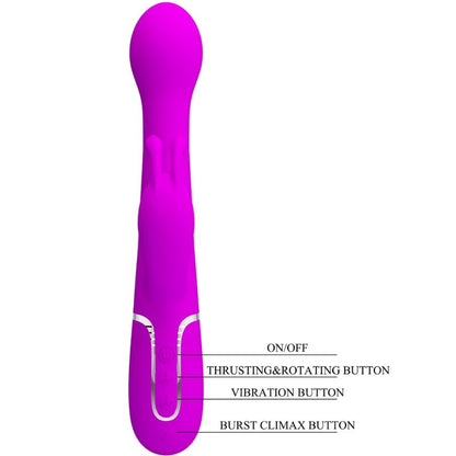 Dejon Rabbit Vibraattori 3 In 1 Monitoiminen Violetti | Niks.fi verkkokauppa