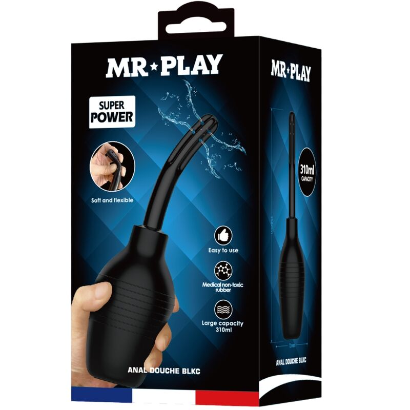 Mr Play Anal Douche Blkc Super Power Black | Niks.fi verkkokauppa