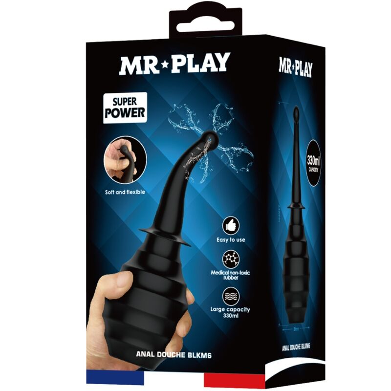 Mr Play Anal Douche Blkm6 Super Power Black | Niks.fi verkkokauppa
