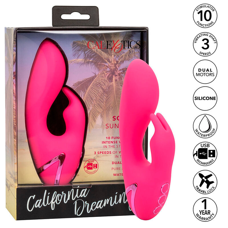 So. Cal Sunshine Vibraattori Rabbit Fuksia | Niks.fi verkkokauppa