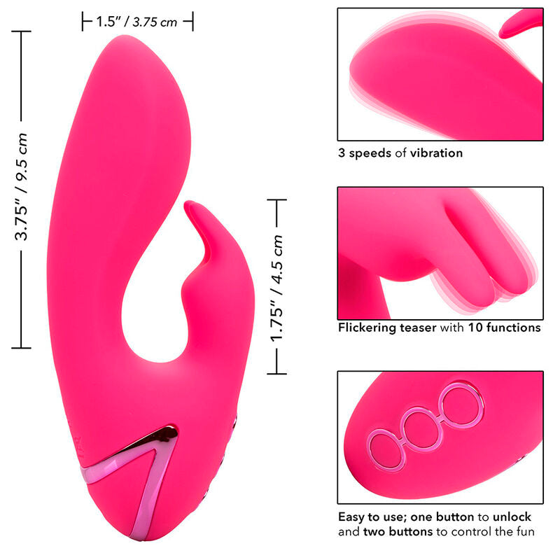 So. Cal Sunshine Vibraattori Rabbit Fuksia | Niks.fi verkkokauppa