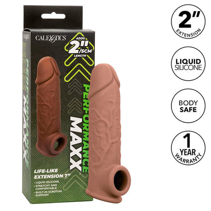 Calexotics Performance Maxx Life-Like Extension 7 Brown Skin | Niks.fi verkkokauppa
