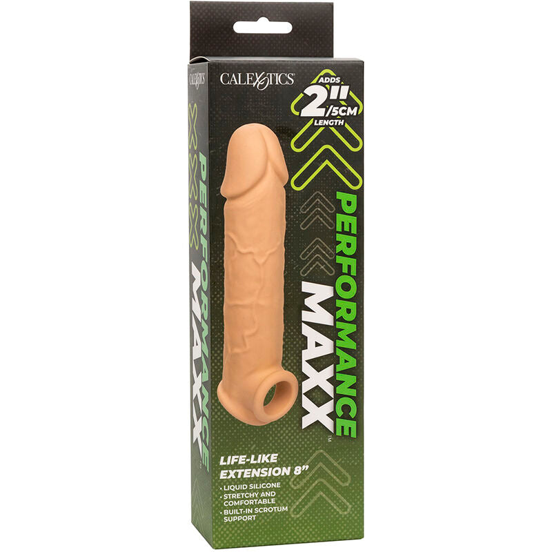 Calexotics Performance Maxx Life-Like Extension 8 Light Skin | Niks.fi verkkokauppa