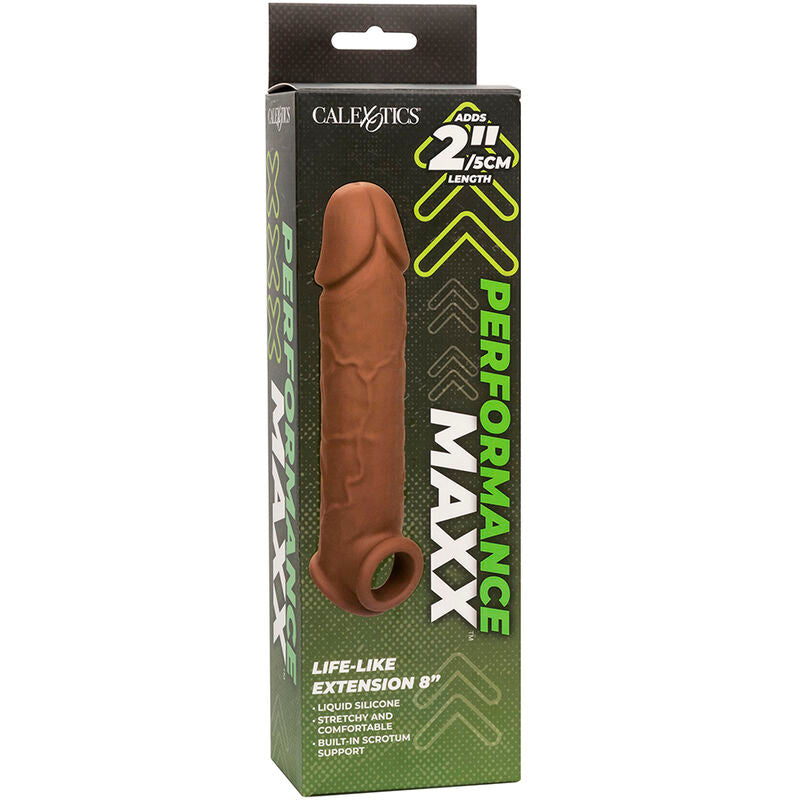 Calexotics Performance Maxx Life-Like Extension 8 Brown Skin | Niks.fi verkkokauppa