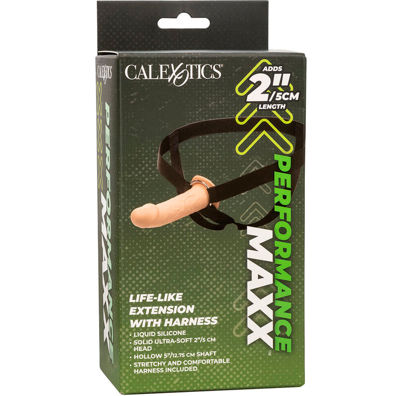 Calexotics Performance Maxx Life-Like Extension With Harness Light Skin | Niks.fi verkkokauppa