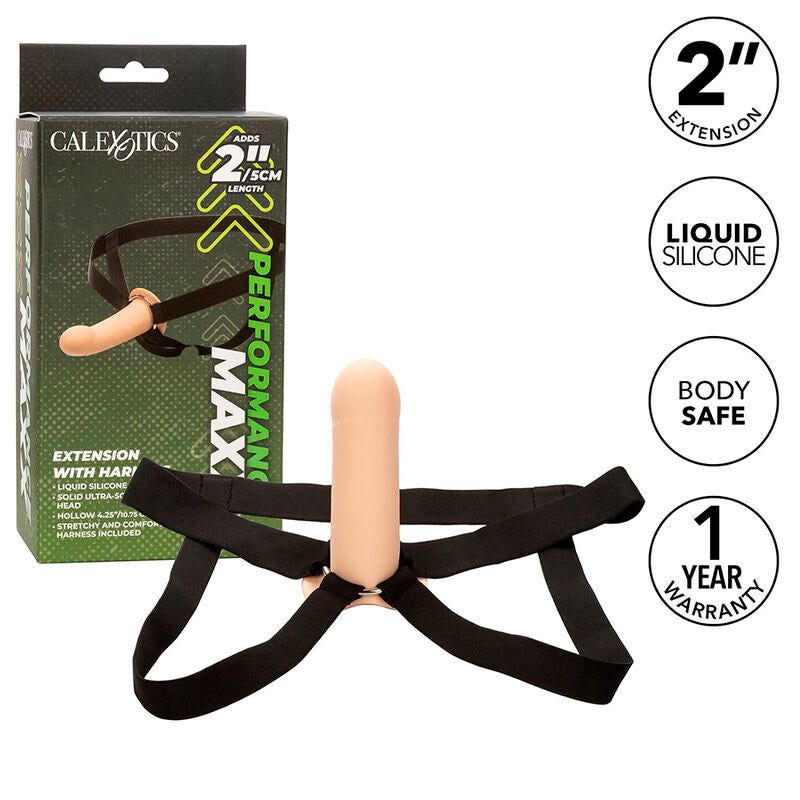 Calexotics Performance Maxx Extension With Harness Light Skin | Niks.fi verkkokauppa
